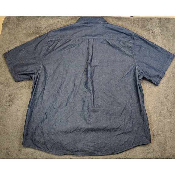 Dubinik Shirt Blue Men's Customized Version Button Down 3XL size XXXL - Picture 2 of 9